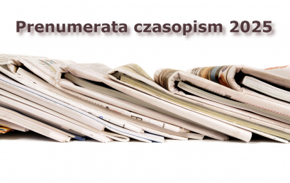 Prenumerata czasopism na 2025 r.